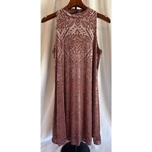Burnout Velvet Swing Dress – M | Whimsigoth Witchy Y2K Festival Mini NWT
